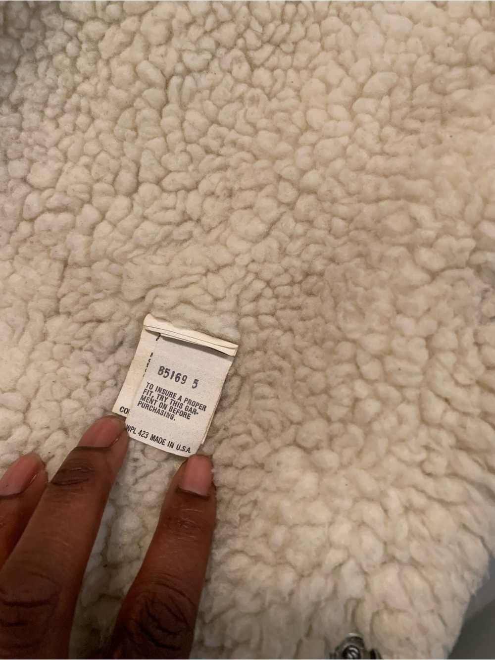 Men’s Levi Sherpa Jacket - Picture 6 of 6